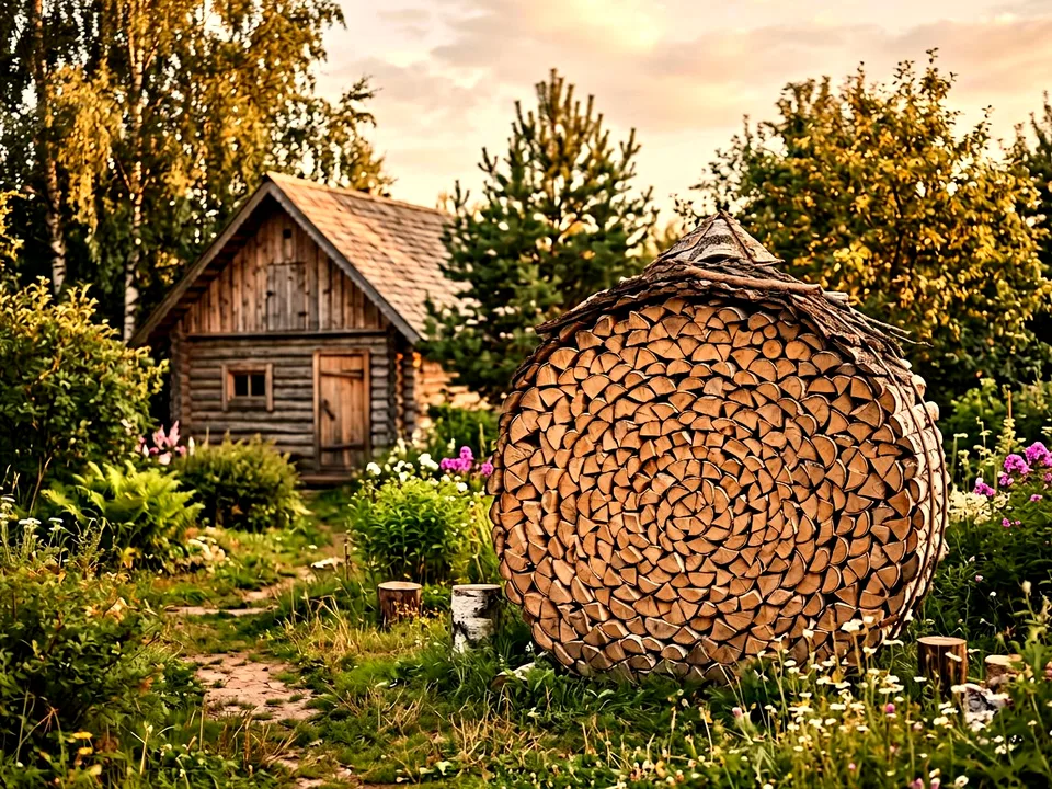 Круговая поленница holzhausen, Калуга, переулок Берёзовая, 11
